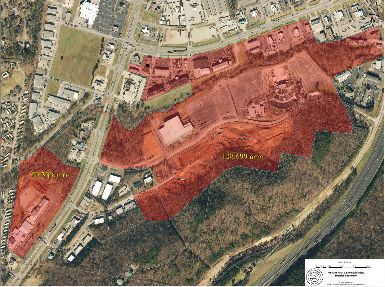 Pelham Arts and Entertainment District Map