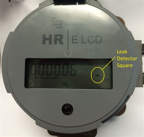 picture of a digital lcd water meter reading